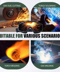Built Tough Welding Goggles With Shade 8 Infrared Lens And 180 Degree Wide View Angle For use in oxy-fuel cutting and gas welding.