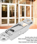 Heavy Duty Double Pulley For Sliding Doors And Windows Quiet Glide Roller Wheels Built Tough No More Squeaky Tracks Smooth As Butter with plastic steel material