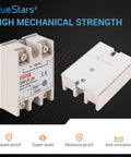 Fast Switching 25A Solid State Relay For DC To AC DIY Projects, DC 3 To 32V Input, AC 24 To 380V Output, Pack Of 2