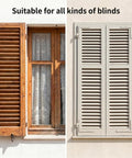 Rock Solid Plantation Shutter Repair Kit Including Forty Premium Quality PP Plastic Shutter Pins For Super Smooth Window Blinds Fixes And Total Home Refresh Sets, wooden and modern shutters side by side