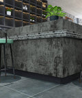 Big Roll Industrial Concrete Peel And Stick Wallpaper 32 By 354 Inches Self Adhesive Cement Look Matte Vinyl For Walls Bathrooms Kitchens And Countertops Dark Grey Durable Coverage For Big Projects on kitchen island