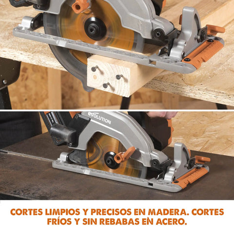 Pro Grade Cordless Circular Saw Featuring 165Mm Tct Blade For Wood Metal And Plastic cutting wood with precision and clean cuts.