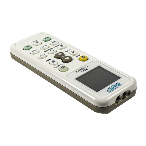 Heavy Hitter Universal Air Conditioner Remote Control With Large Lcd Screen And Instant Code Search, side view showing buttons.