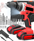 Heavy Hitter 21V Cordless Drill Set Featuring 3in1 Impact Drill And Rechargeable Battery With High Torque Selector for wall fastening.