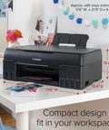 Wireless MegaTank Photo All In One Printer With Alexa Compatibility Smart Reorders Ink Refill No Fuss Print Copy Scan Black Finish