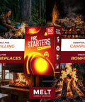 All Weather Fire Starter Squares Pack 160 Count For Campfire Charcoal Grill And Wood Stove Odorless Wax And Sawdust Starters