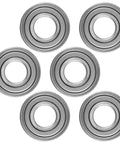 Slick Spindle Bearings Repair Kit Compatible With John Deere Bobcat Snapper Troy Bilt Lawn Tractors showing six durable steel bearings.