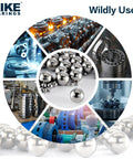 Premium G16 Chrome Steel Bearing Balls One Millimeter Precision Loose Ball Set Five Pack displayed in engineering applications.