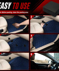 Heavy Duty Car Floor Mat Grippers With Rock Solid Adhesive To Lock Your Interior Rugs In Place No More Slipping Around Just Slap These Bad Boys Down For An Unshakable Hold in easy installation steps inside a car.