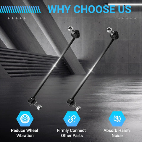 Fresh Front And Rear Control Arm Kit For BMW X3 F25 And X4 F26 featuring durable sway bar links reducing wheel vibration.