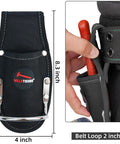 Heavy Duty Hammer And Pliers Holster For Tool Belt, Boss Grade 1680D Polyester Holder, tunnel loop fits 2 inch belt