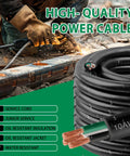 Tough As Nails 10 3 SJOOW Wire 25 Foot Drop Cord 10 Gauge Three Conductor Power Cord with copper strands.