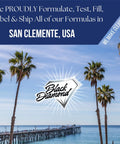 San Clemente coastline with palm trees and Black Diamond logo, Penetrating Concrete Sealer For Driveways, Patios, Pavers, Brick, Grout And Masonry