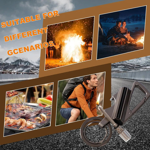 Infinity Lighter With Multitool Keychain Bottle Opener, Reusable Waterproof Metal Kerosene Lighter for outdoor scenarios