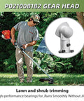 Man using string trimmer with beefed up gearbox head assembly replacement for Echo SRM210 SRM225 SRM225i and Shindaiwa
