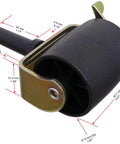 Locking Bed Casters Four Piece Set With Brakes For Metal Bed Frames, Stem Mounted Swivel Rollers With Locking Mechanism close-up