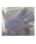 Tough As Nails Mesh Shelving Cover shows hand pressing against the mesh, highlighting its dustproof, visibility features.