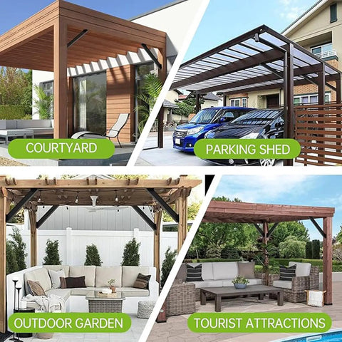 Inside Mount 45 Degree Angle Bracket Heavy Duty Connector Brace Kit For Gazebos Patios Porches Tree Houses And Log Cabins Rustproof Carbon Steel One Piece Design No Cutting Required 6 Piece Set Built Tough Outdoor Ready