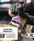 Black Nitrile Disposable Gloves 3 Mil Powder Free Large For Cooking And Food Prep Latex Free Case Of 1000 used in hair dye application