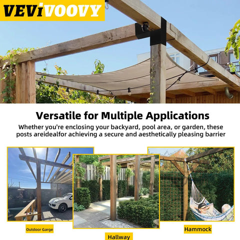 2 Pack L Shaped Pergola Brackets 3 Way Corner Gazebo Bracket For 6x6 Wood Beams 5.5 by 5.5 Inches Indoor Outdoor Diy Horizontal Brackets Built Tough For Pavilion Porch Deck Cabin