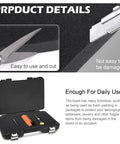 Two Pcs Black Polyurethane Foam Sheets Cuttable Toolbox Inserts And Storage Organizers Soft Cushion for drill cases shown with scissors for trimming.