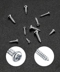 1200 Piece Miniature Self Tapping Screw Set Featuring Crosshead Drive And Rugged Carbon Steel Build For Diy Repairs And Furniture Assembly with assorted screws