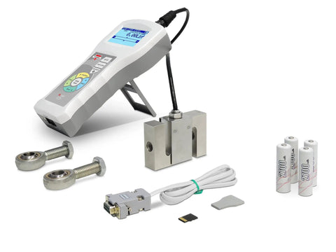 Heavy Duty Digital Force Gauge Built Tough For Tension And Compression Work with accessories and batteries.