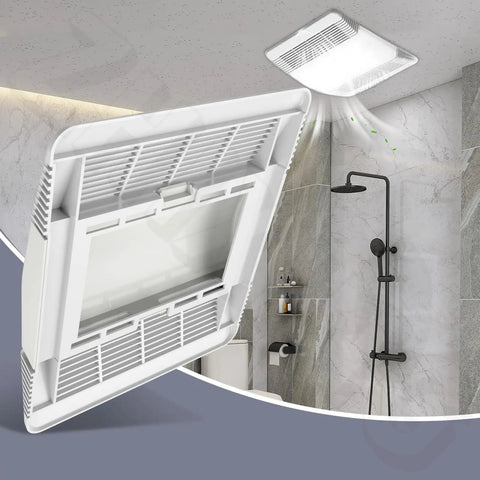 Straight Up Solid Replacement Ventilation Fan Grille Lens Cover For Standard 663 663L Bathroom Exhaust Vent Housing Grill showing white durable plastic design.
