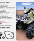 No Drama Heavy Duty Water Pump Bearing Seal Gasket Kit For Polaris Sportsman Ranger ATV 400 models and specs visual.