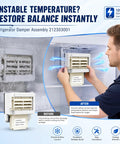 Upgraded Refrigerator Damper Assembly And Air Damper Control Replacement For White Models, precise airflow control during installation.