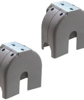 Heavy Duty Cantilever Gate Roller Covers With Bracket Poly Guard for 3 4 6 5 8 Inch Rollers in gray, designed for outdoor use.