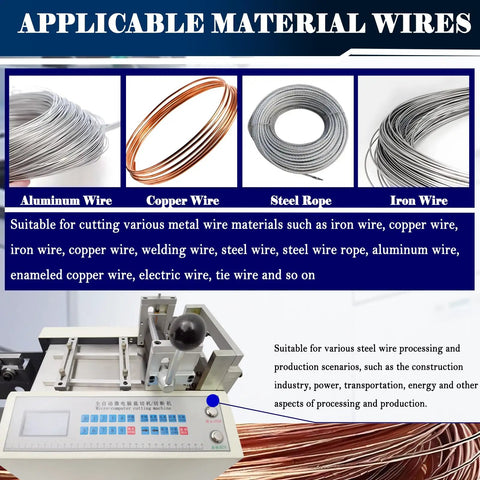 Heavy Duty Automatic Wire Cutting Machine For Stainless Steel And Copper Wire No Fuss Metal Stripper and Welding Cable Trimmer with wire samples