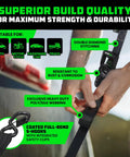 Heavy Duty Ratchet Straps Kit Four Pack 1.6 Inch By 8 Feet With 5000 Lb Break Strength Ultimate Tie Down Straps description
