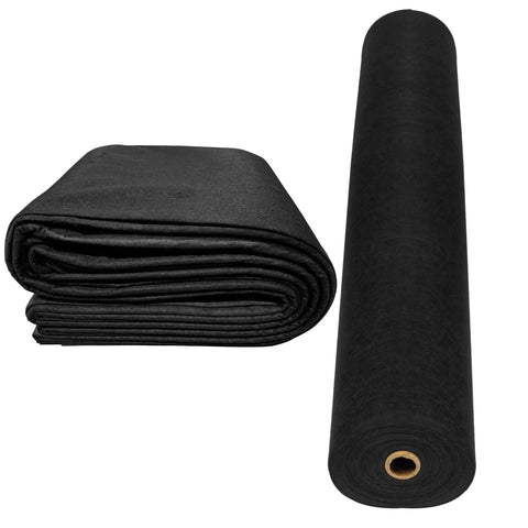 Heavy Duty 4 Ounce Non Woven Geotextile Fabric For Landscaping Drainage French Drains Underlayment Erosion Control And Construction Projects Easy To Cut Quick Install Durable Material 3x50 Pack roll and folded view