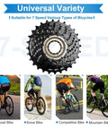 Image of 7 Speed Freewheel 14-28T Screw-On For Mountain And Folding Bikes Tourney Comparable on diverse bikes