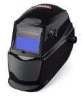 Auto Darkening Welding Helmet With Grind Mode 7-13 Shade, Lightweight Polycarbonate Shield, Black, Front View