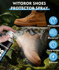 Hand spraying Waterproof Shoe Protector Spray With Nano Protection For Rain And Stain, A Real Game Changer For Suede Sneaker Nubuck