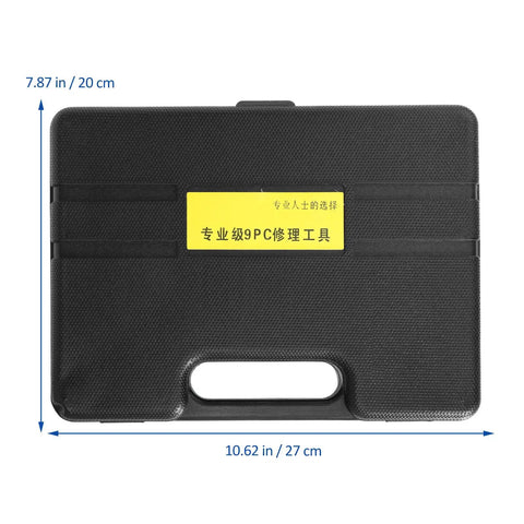 Workhorse Chrome Metric Socket Wrench Set Featuring T Handle Design And Non Slip Rubber Grip Made From Premium Vanadium Steel case view with label.