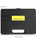 Beefy Metric T Handle Socket Wrench Set Rock Solid Vanadium Steel Spanners With Knurled Grip in black case 10.62x7.87 inches.