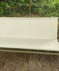 Heavy Duty Patio Swing Seat Support Cushion Cover Fits 2 To 3 Seaters, Waterproof And UV Resistant shown on outdoor swing frame