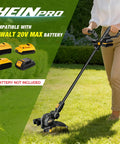 Cordless String Trimmer For Dewalt 20V Max Battery 12 Inch Electric Weed Wacker With Auto Line Feed No Gas Needed Battery Powered Grass Trimmer Includes 6 Spools Black Tool Only in use on lawn