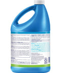 Swimming Pool Algaecide Clarifier Heavy Duty Solution Crushes Stubborn Algae For Good While Sweeping Out Gunk To Keep Your Water Crisp Clear As Glass In A 128 Oz Container - Blue plastic bottle with detailed label.