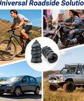 Premium Spiral Screw Tire Repair Kit With 61 Heavy Duty Rubber Plugs Featuring A No Hassle Dual Size Emergency Roadside Flat Tire Fix Tool That Gets Your Ride Back On Track Fast for bikes, cars, and trucks.