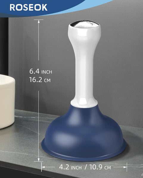 Heavy Duty Mini Sink Plunger With Short Handle Creates Solid Suction To Rip Through Stubborn Clogs Right Away In Kitchen Bathtubs And Floor Drains Premium Plumbing Gear For Quick Home Repair on a countertop.