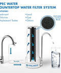 Countertop Drinking Water Filter System For City Water, Lightweight Portable Unit that reduces chlorine, Model CT1000 diagram