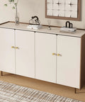 Twenty Pack Premium Gold Cabinet Knobs And Sturdy Drawer Pulls Featuring A Sleek Brushed Brass Finish Boss Level Zinc Alloy Furniture Hardware To Glam Up Your Kitchen Project on a modern cabinet.