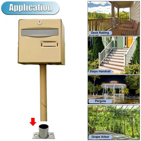 Heavy Duty Stainless Post Base Sleeve Set For 6x6 4x4 2x2 8x8 Posts Fence Post Anchors And Bracket Rail Holders Round Column Support Risers For Outdoor Gazebos And Backyard Decks Includes Multiple Sized Pieces For Easy Install
