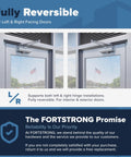Heavy Duty Commercial Door Closer FS 6300 Auto Hydraulic Spring Hinge Grade 1 UL ADA ANSI A1564 on glass doors.