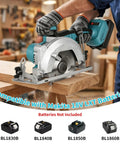 Badass Cordless Mini Circular Saw Drops Right Into Your Makita 18v Setup cutting through wood with ease on a job site.