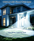 Sleek Black Heavy Duty Outdoor Wall Light Fixture With Bright 5000K LED Bulbs For Porch And Patio Easy Setup No Worries Design Rated For Thousands Of Hours Built Like A Tank Two Pack illuminating yard area.